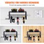 VEVOR Power Tool Organizer, 5 Slot, 3 Layers, Cordless Drill Holder Wall Mount, Battery Charging Station Storage Rack, Multi-Function Garage Organization, Heavy Duty Metal Shelf for Screwdriver Pliers
