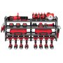 VEVOR Power Tool Organizer Wall Mount, 4-Layer Storage Rack with 8 Drill Holders, Tools Holder and Storage Rack with Screwdriver Holder, Garage Tool Organizer for Garage, Workbench, and Workshop