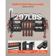 VEVOR Power Tool Organizer with Charging Station 8 Outlets Drill Storage Rack