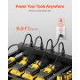 VEVOR 4-tier Tool Organizer Cart with Charging Station Garage Cart on Wheels