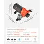 VEVOR Water Pressure Pump, 110V AC 4 GPM, 3-Chamber On Demand Electric Diaphragm Water Transfer Pump, 45 PSI Max Pressure, Automatic Pressure Switch, for Home Kitchen Garden Irrigation Car Washing