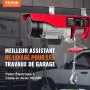 VEVOR Electric Hoist, 249.5 kg Lifting Capacity, 510W 220V Electric Steel Wire Winch with 427 cm Wired Remote Control, 1219 cm Single Cable Lifting Height & Pure Copper Motor, for Garage Warehouse Factory