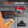 VEVOR 2200 lbs Attic Lift, 1600W 110V Electric Hoist with 14ft Wired Remote Control, 40ft Single Cable Lifting Height & Pure Copper Motor, for Garage Warehouse Factory
