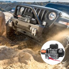 VEVOR Electric Winch Truck 18,000 lb Steel Cable IP65 Waterproof Remote Control