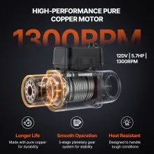 VEVOR Electric Winch Truck 8,164.7 kg Steel Cable IP65 Waterproof Remote Control