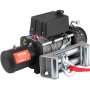 VEVOR Electric Winch, 6123 kg, 12V DC Truck Winch with Φ0.95 x 2400 cm Steel Cable Roller Fairlead Wireless & Wired Remote Control, IP55 Waterproof for Towing Off-Road SUV Jeep Truck Trailer Boat