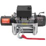 VEVOR Electric Winch, 6123 kg, 12V DC Truck Winch with Φ0.95 x 2400 cm Steel Cable Roller Fairlead Wireless & Wired Remote Control, IP55 Waterproof for Towing Off-Road SUV Jeep Truck Trailer Boat
