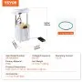 VEVOR Electric Fuel Pump Module Assembly, Compatible with 2005-2017 Chrysler 300, 2008-2017 Dodge Challenger, 2006-2015 Dodge Charger, 2005-2008 Dodge Magnum, V6 V8 2.7L 3.5L 3.6L 5.7L 6.1L 6.4L