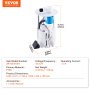 VEVOR Electric Fuel Pump Module Assembly, Compatible with Pontiac Vibe 2005-2010, Toyota Corolla 2005-2018, Toyota Matrix 2005-2013, 1.8L 2.4L, Replace E3781M, MU1718, F2792A, FG1640, FG0938, FG1299