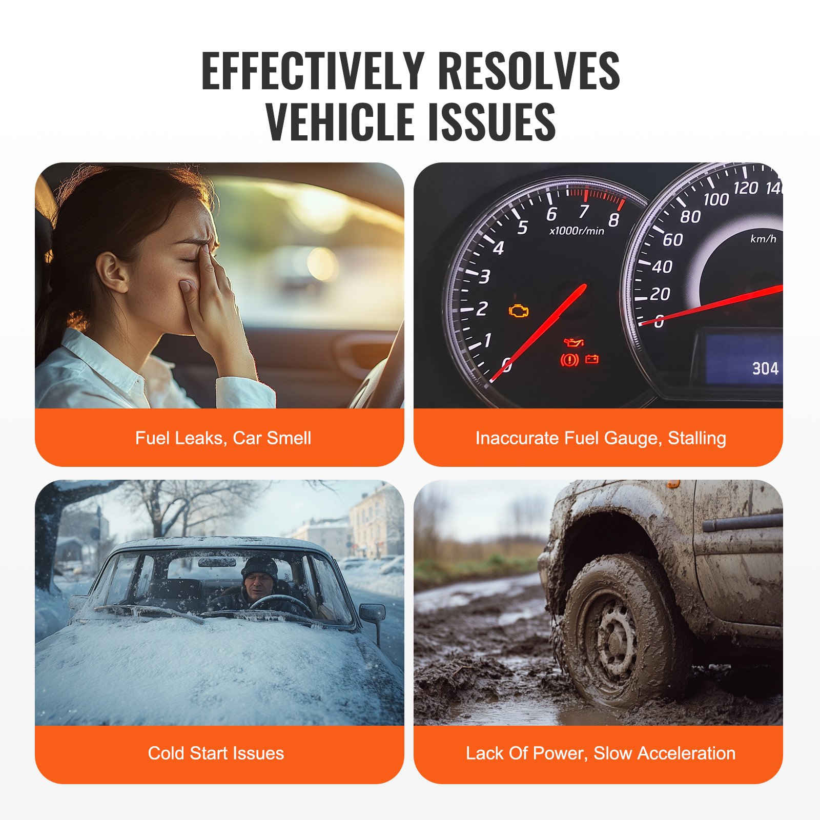 VEVOR Electric Fuel Pump Module Assembly, Compatible with Pontiac Vibe 2005-2010, Toyota Corolla 2005-2018, Toyota Matrix 2005-2013, 1.8L 2.4L, Replace E3781M, MU1718, F2792A, FG1640, FG0938, FG1299