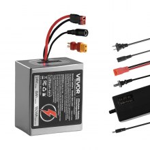 VEVOR 24V Electric Scooter Battery 8Ah Ebike Lithium Battery Pack with 30A BMS