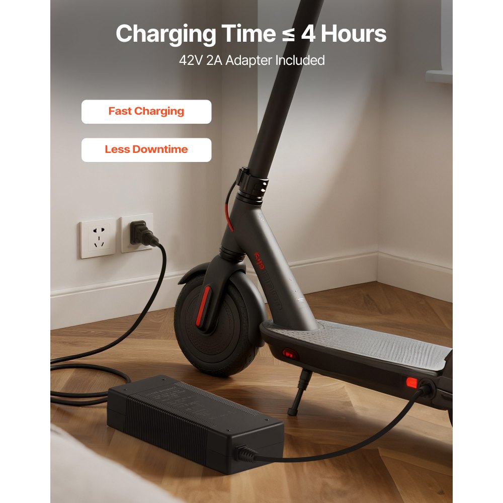 VEVOR 36V Scooter Battery Pack, 8Ah, 8000mAh Lithium Battery Replacement with 30A BMS, Charger, 500+ Cycles, Compatible with 1440W Motors, for Imitation M365 Electric Scooters, Without Communication