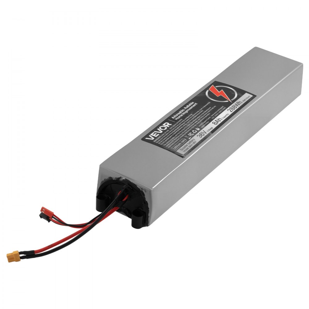 VEVOR 36V Scooter Battery Pack, 8Ah, 8000mAh Lithium Battery Replacement with 30A BMS, Charger, 500+ Cycles, Compatible with 1440W Motors, for Imitation M365 Electric Scooters, Without Communication