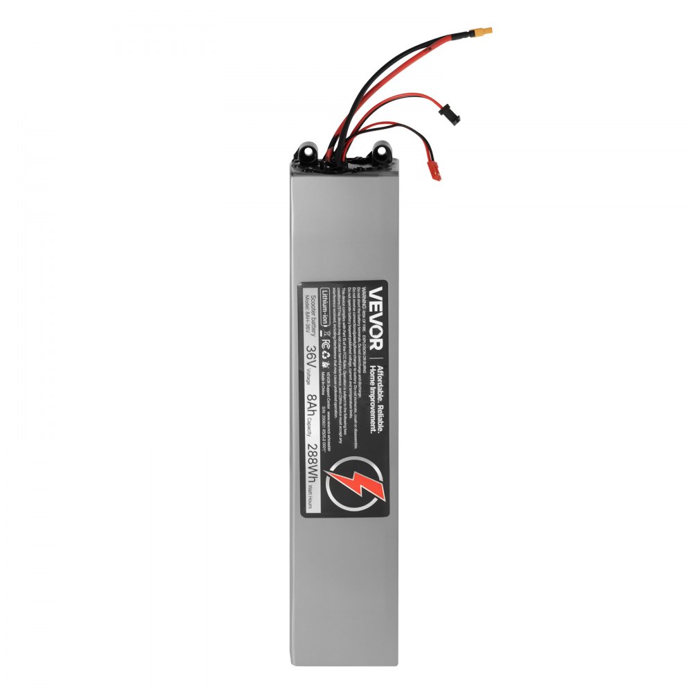 VEVOR 36V Scooter Battery Pack, 8Ah, 8000mAh Lithium Battery Replacement with 30A BMS, Charger, 500+ Cycles, Compatible with 1440W Motors, for Imitation M365 Electric Scooters, Without Communication