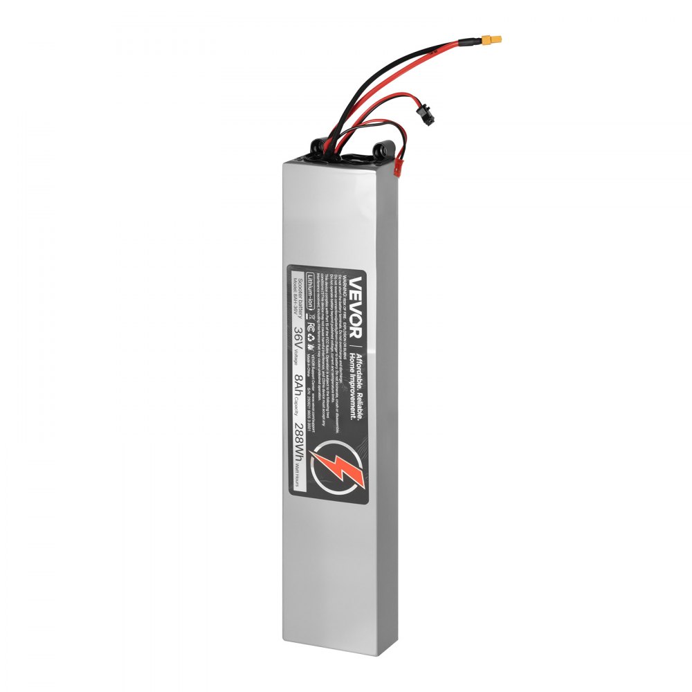 VEVOR 36V Scooter Battery Pack, 8Ah, 8000mAh Lithium Battery Replacement with 30A BMS, Charger, 500+ Cycles, Compatible with 1440W Motors, for Imitation M365 Electric Scooters, Without Communication