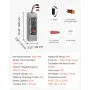 VEVOR 48V Electric Scooter Battery, 10Ah, Ebike Lithium Battery Pack with 30A BMS, Charger, T-Plug Expansion Cable, 500+ Cycles, Compatible with 2400W Motors, for Electric Bikes Bicycles, Scooters