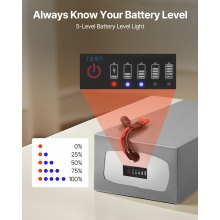 VEVOR 48V Electric Scooter Battery 20Ah Ebike Lithium Battery Pack with 30A BMS