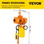 1 PHASE Industrial Electric Chain Hoist 1 Ton G80 Chain