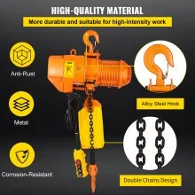 VEVOR 2200LBS Double Electric Chain Hoist, Yellow