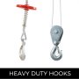 Heavy Duty Electric Wire Rope Hoist With Trolley 200kg/440lbs Capacity 220v