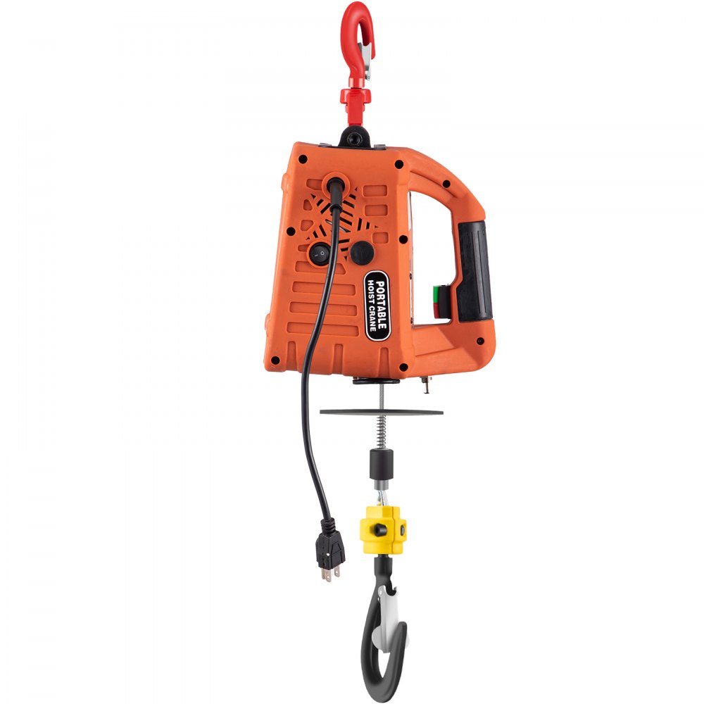 Vevor New Portable Tracking Block Electric Winch Hoist Tools 500kg / 1100lbs Remote
