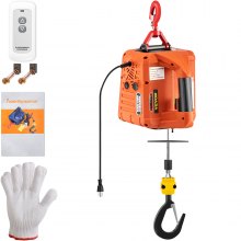 Vevor New Portable Tracking Block Electric Winch Hoist Tools 500kg / 1100lbs Remote
