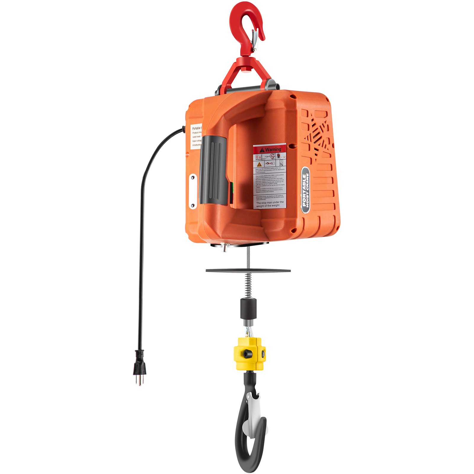 Vevor New Portable Tracking Block Electric Winch Hoist Tools 500kg / 1100lbs Remote