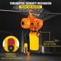 VEVOR Electric Chain Hoist Μονοφασικό ανυψωτικό γερανού 2200 lbs Φορτίο 13 ft Ανύψωση