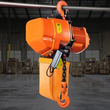 VEVOR Electric Chain Hoist, 4400 lbs/2 ton Capacity, 20 ft Lifting Height, 26 ft/min Speed, 220V, Three Phase Overhead Crane with G100 Chain, Wireless Remote Control for Garage, Shop, Hotel, and Home