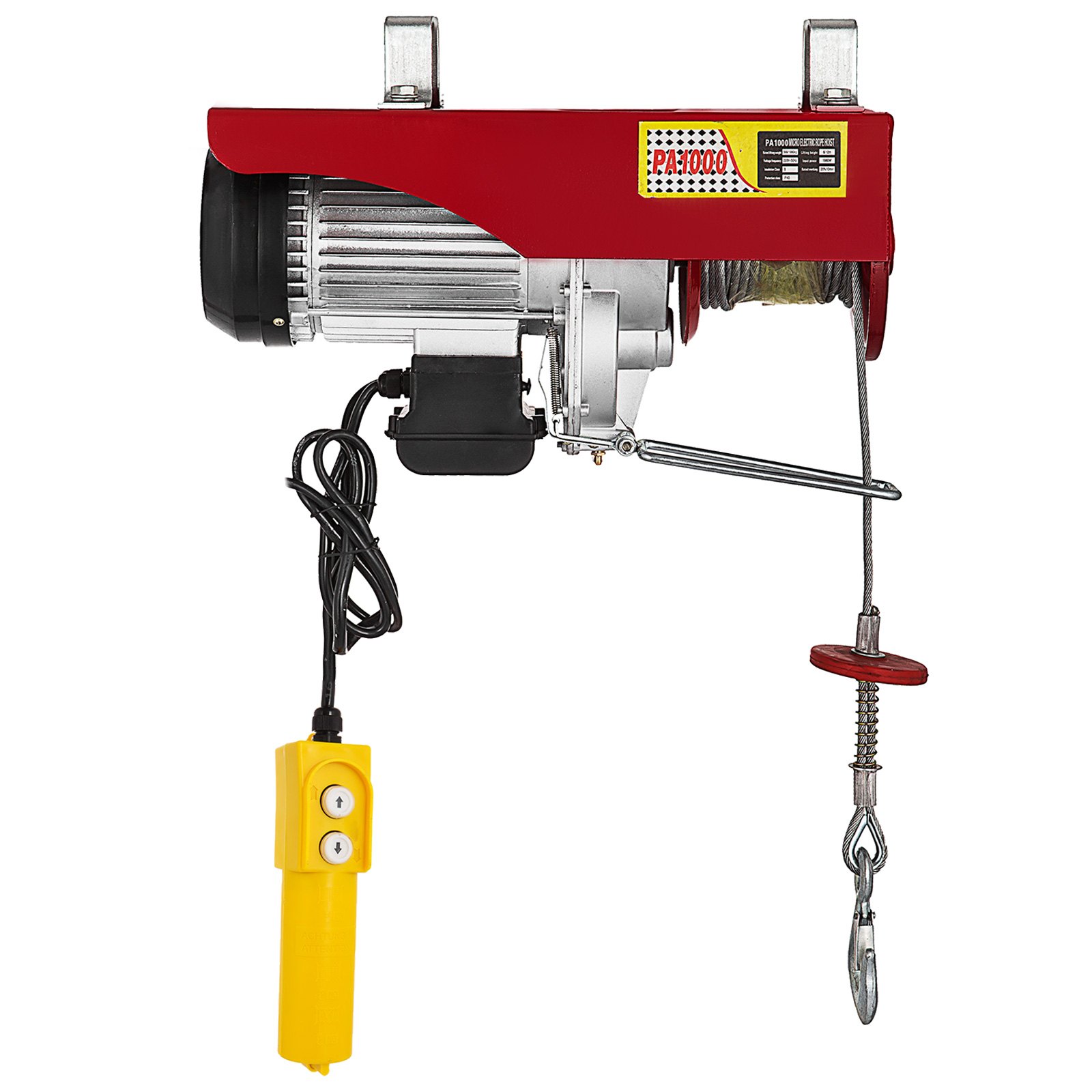 Electric Hoist Electric Winch 1000kg with 20m Wire Rope and Remote Control