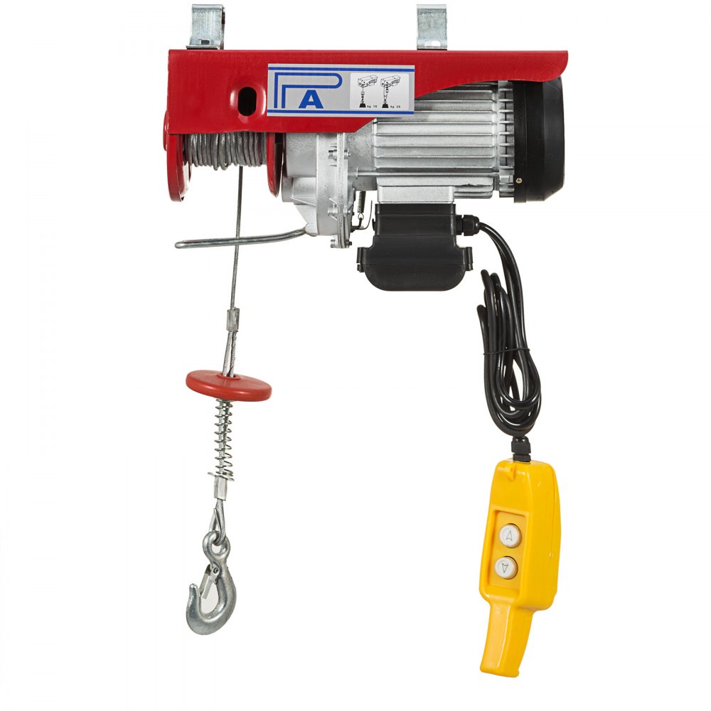 VEVOR Electric Hoist Electric Winch 500kg w/ 18m Wire Rope Remote Control