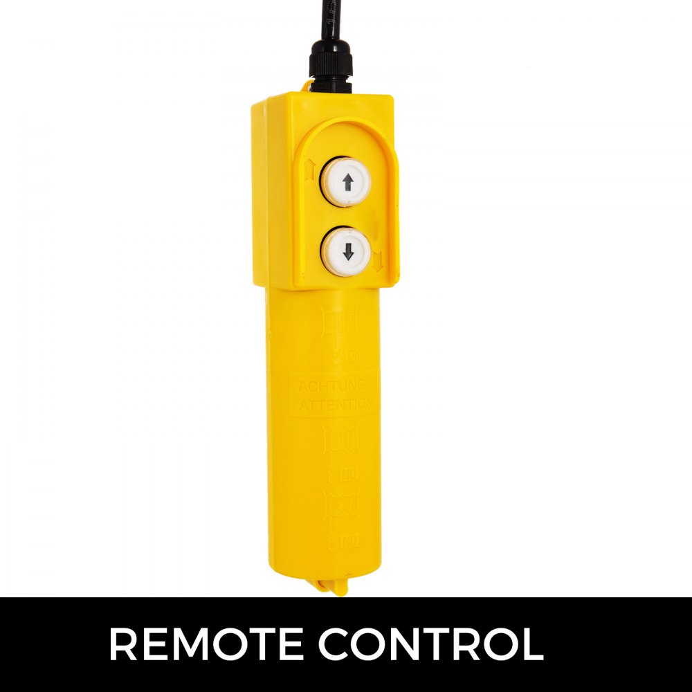 Electric Hoist Electric Winch 600kg with 15m Wire Rope and Remote Control