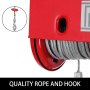 Electric Hoist Electric Winch 800kg with 15m Wire Rope and Remote Control
