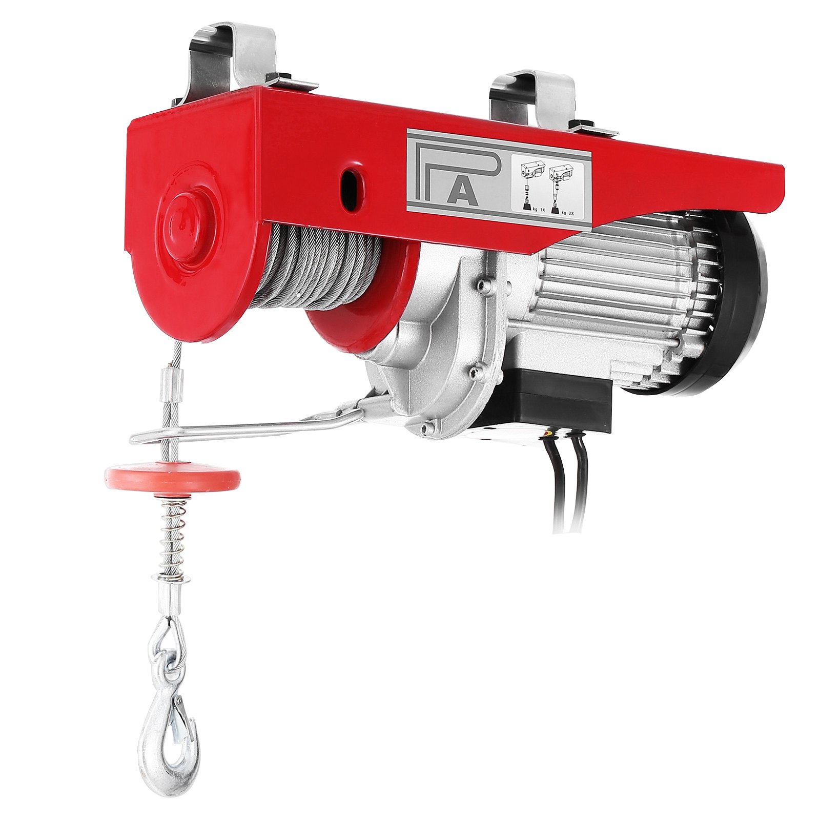 Electric Hoist Electric Winch 800kg with 15m Wire Rope and Remote Control