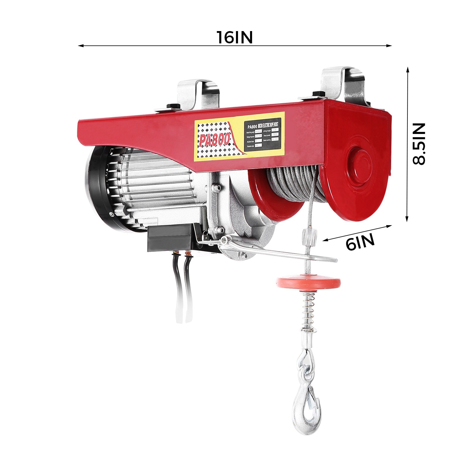 VEVOR Electric Hoist Winch Crane 800KG 1300W 240V 20M Lifting Chain Rope