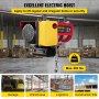 VEVOR 880LBS Electric Winch, Steel Electric Lift, 110V Electric Hoist With Wireless Remote Control