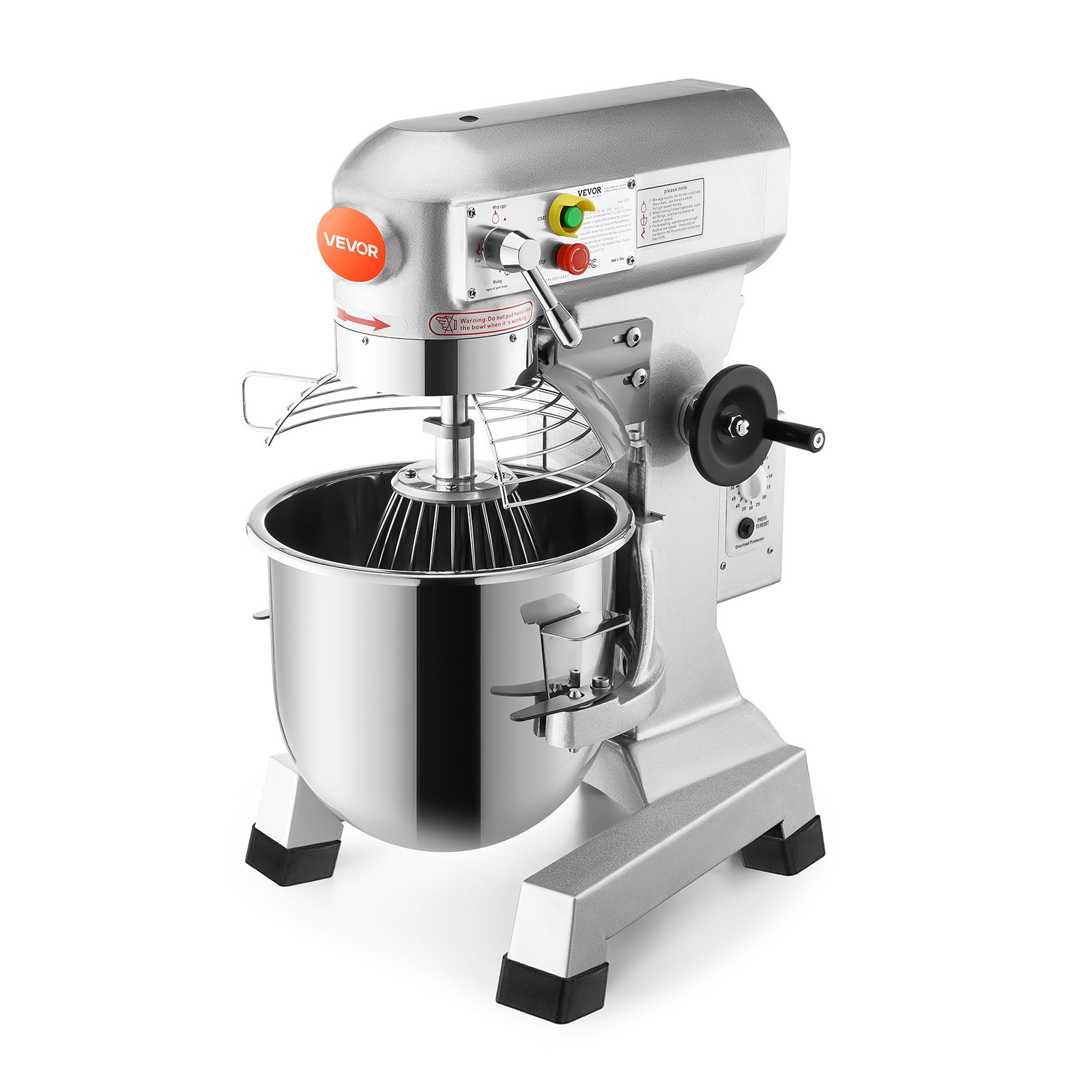 VEVOR Electric Food Mixer 30L Food Stand Mixer 1100W Electric Dough Mixer Maker 220V Adjustable Commercial Mixer Grinder Commercial Stand Mixer for Kitchen Commercial Use