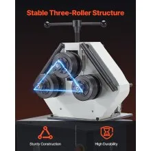 Máquina dobladora de tubos eléctrica de 750 W Máquina dobladora de tubos eléctrica de 3 rodillos
