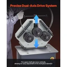 Máquina dobladora de tubos eléctrica de 750 W Máquina dobladora de tubos eléctrica de 3 rodillos