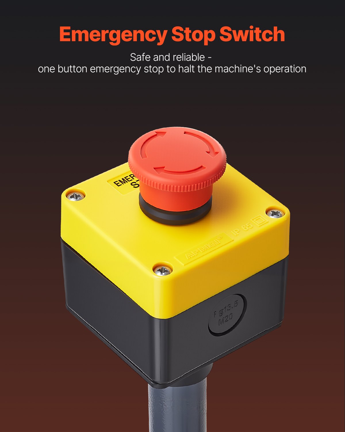 VEVOR 2.2KW Electric Roll Bending Machine, 3-Roller Electric Pipe Bender Machine with 180° Maximum Bending Angle & Reversible Foot Switch, Support Horizontal/Vertical Operation (220V 60Hz 3-Phase)