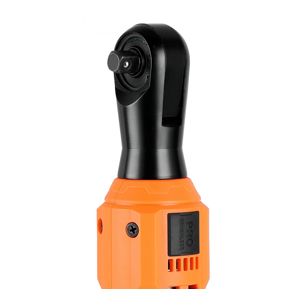 VEVOR Cordless Ratchet Wrench, 3/8 inch Drive, 230 RPM, up to 88 ft-lbs of Torque, Battery Powered Electric Ratchet Wrench Set with Two 2.0Ah Batteries, Charger, Sockets, Adaptors and Cloth Bag