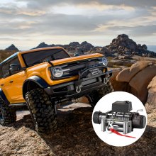 VEVOR Truck Winch 12000lbs Electric Winch 85ft/26m Steel Cable 12V Power Winch Jeep Winch with Wireless Remote Control and Powerful Motor for UTV ATV & Jeep Truck and Wrangler in Car Lift