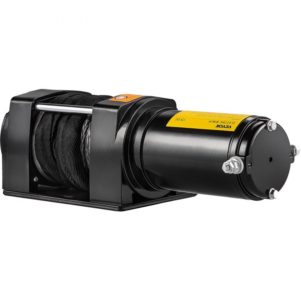 VEVOR Electric Winch 4500lbs / 2040Kg, Electric Truck Winch Synthetic Dyneema Rope, Electric Winch Recovery 10m, Power Winch with Wireless Remote Control, for Boats, UTV, ATV Wrangler Accessories