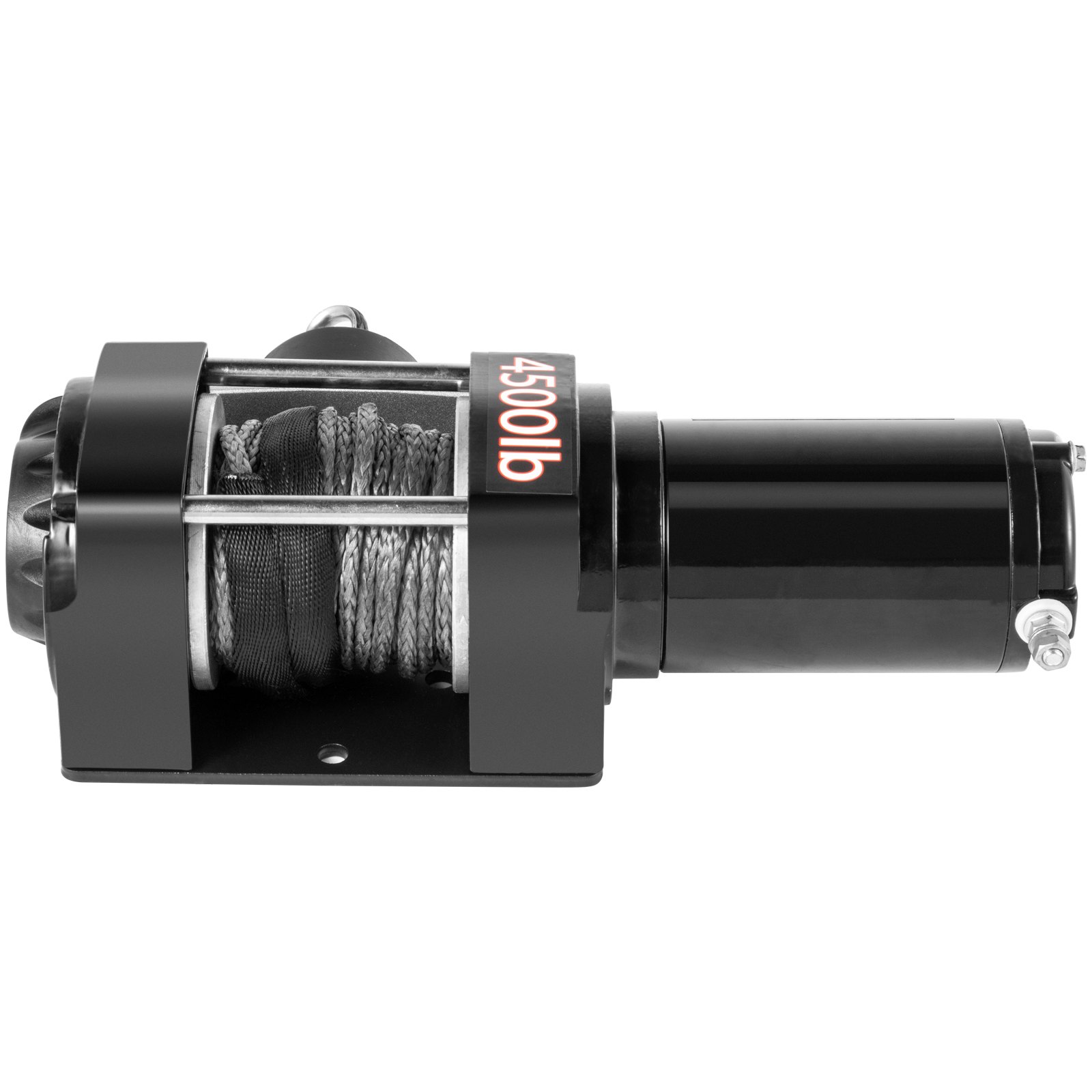 VEVOR Electric Winch 4500lb Load Capacity Truck Winch Compatible with Jeep Truck SUV 43ft/13m Synthetic Rope 12V Power Winch with Wireless Remote Control, Powerful Motor for ATV UTV Off Road Trailer