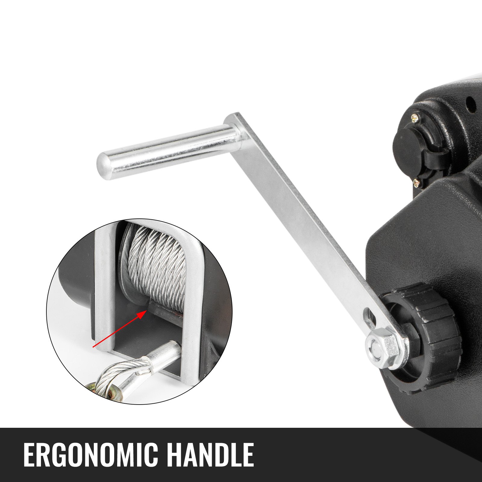 VEVOR Electric Winch 12V DC, Portable Trailer Winch 6,500 lbs, Pulling Capacity Power Winch with Powerful Motor and Hand Crank, Steel Cable Winch with Wireless Remote Control for Baot, UTV, ATV