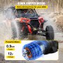 VEVOR Electric Winch, 5700 lbs Capacity, 42.6'/13m Synthetic Rope, Waterproof ATV UTV Winches w/ Wireless Remote and Corded Control & Hawse Fairlead, for Towing Jeep Off Road SUV Truck Car Trailer