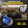 VEVOR Electric Winch 13000lb Load Capacity Truck Winch Compatible with Jeep Truck SUV 85ft/26m Cable Steel 12V Power Winch with Wireless Remote Control, Powerful Motor for ATV UTV Off Road Trailer