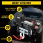 VEVOR 12V Electric Winch 17000 LBS Steel Cable 12MM X 26M Wireless ATV 4WD Winch