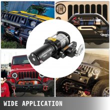 VEVOR Truck Winch Electric Winch 3000LBS 12V Power Winch 10m Steel Cable UTV ATV