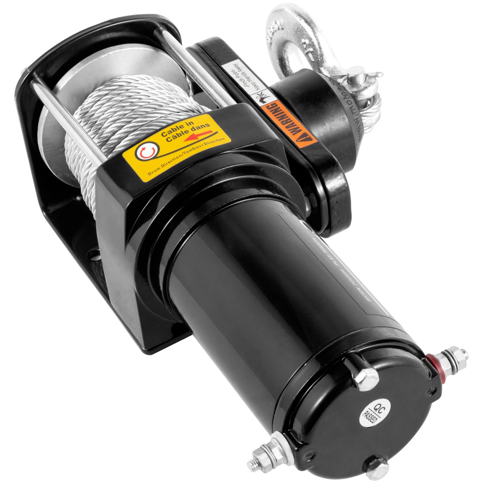 VEVOR Truck Winch 3,000LBS Electric Winch 10m Steel Cable 12V Power Winch Jeep Winch with Wireless Remote Control and Powerful Motor for UTV ATV & Jeep Truck and Wrangler Accessories in Car Lift